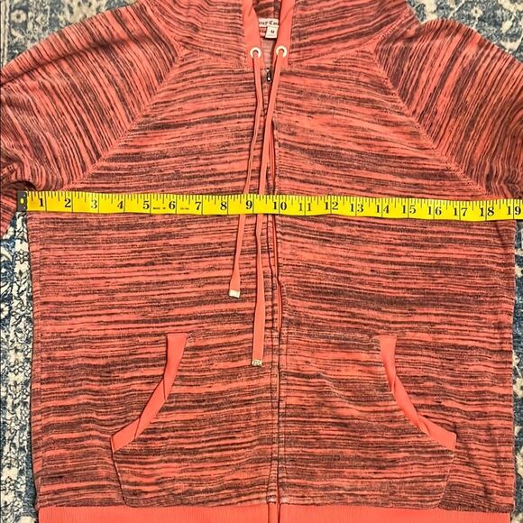 Juicy Couture Hoodie Zipper Closure Pockets Embellished Jacket - Picture 9 of 10